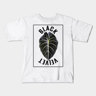 Alocasia Black Velvet Kids T-Shirt